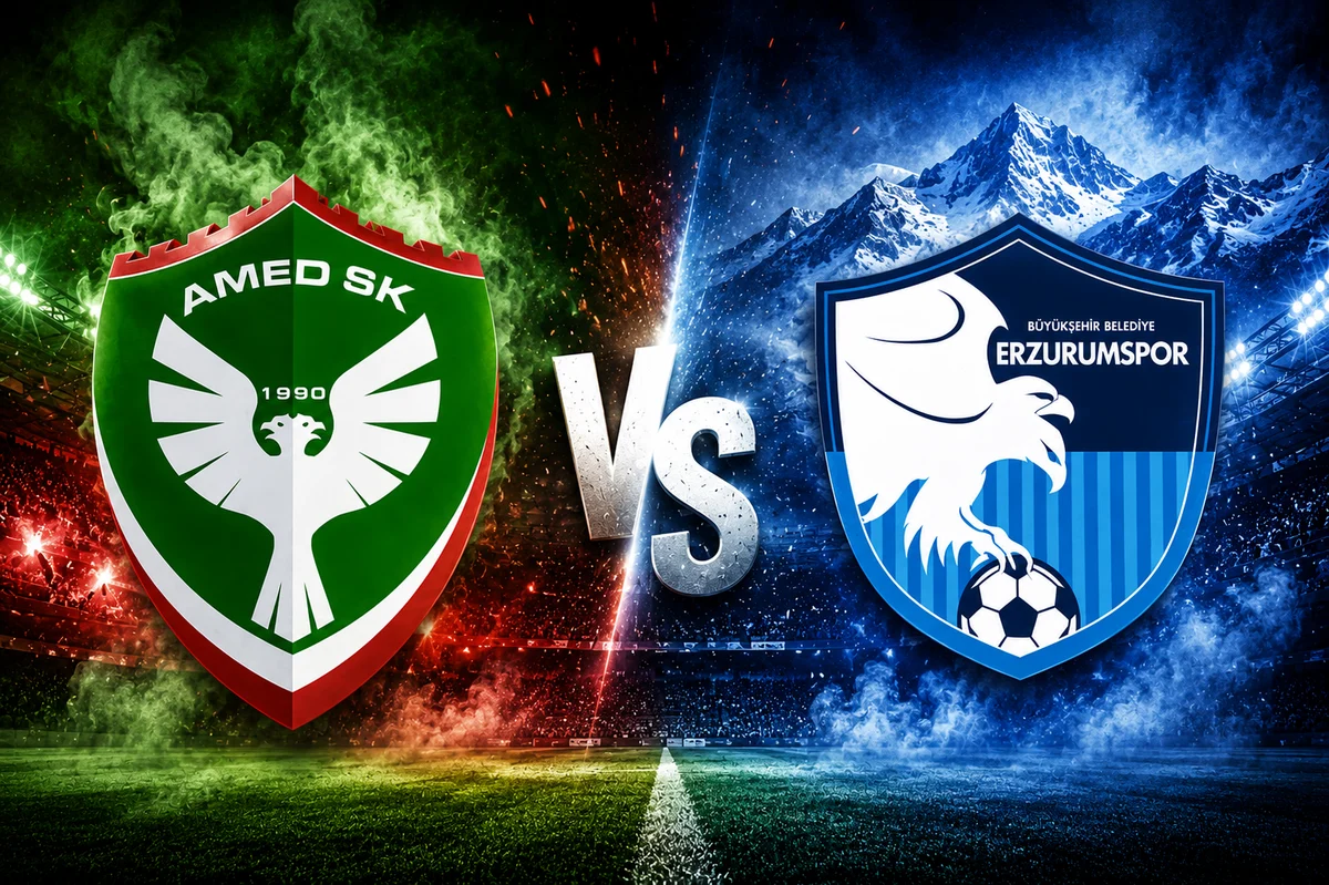 Amedspor-Erzurumspor maçında ilk 11'ler belli oldu